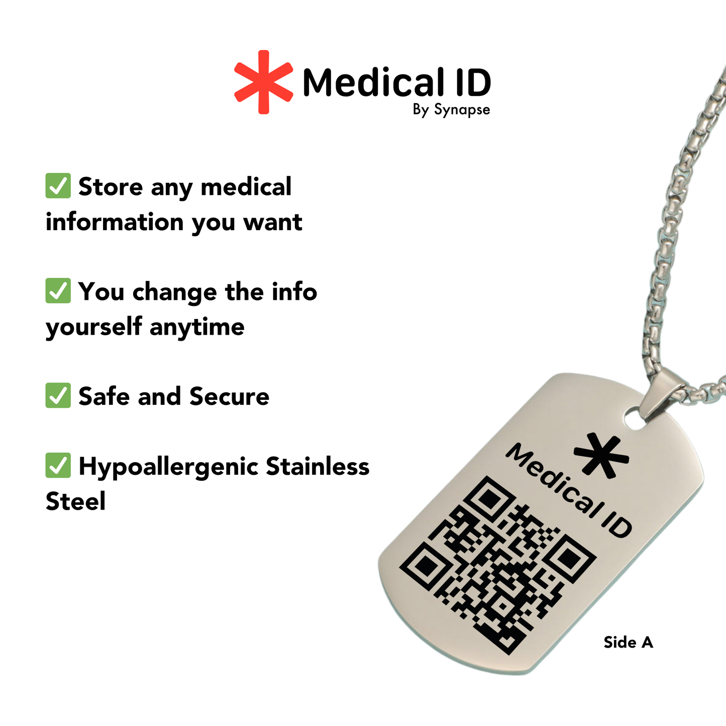 Synapse Medical ID Necklace